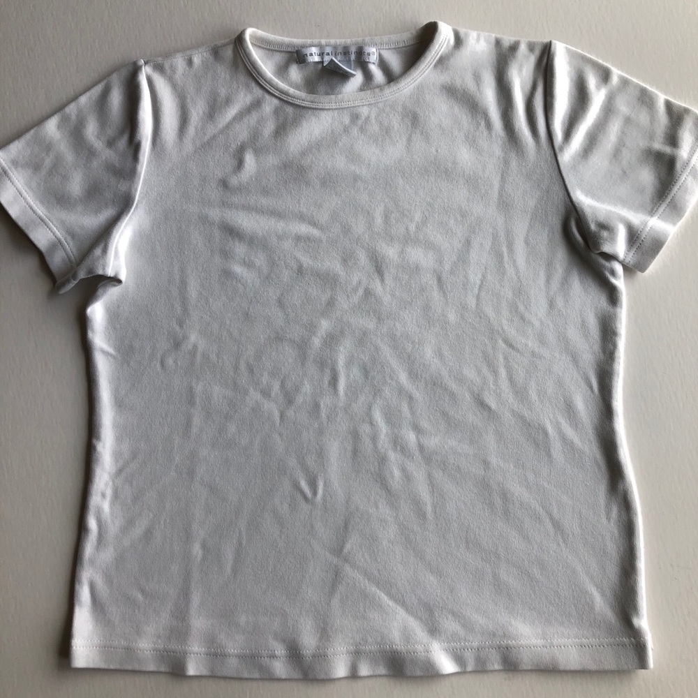 White T-Shirt S Natural Instincts brand